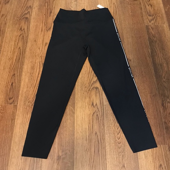 NWT Aerie Offline Logo Stripe Legging sz XL - Picture 2 of 6